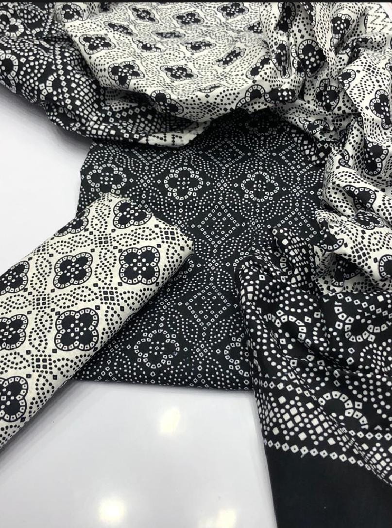 3pc Cotton Sindhi Ajrak Design Dress