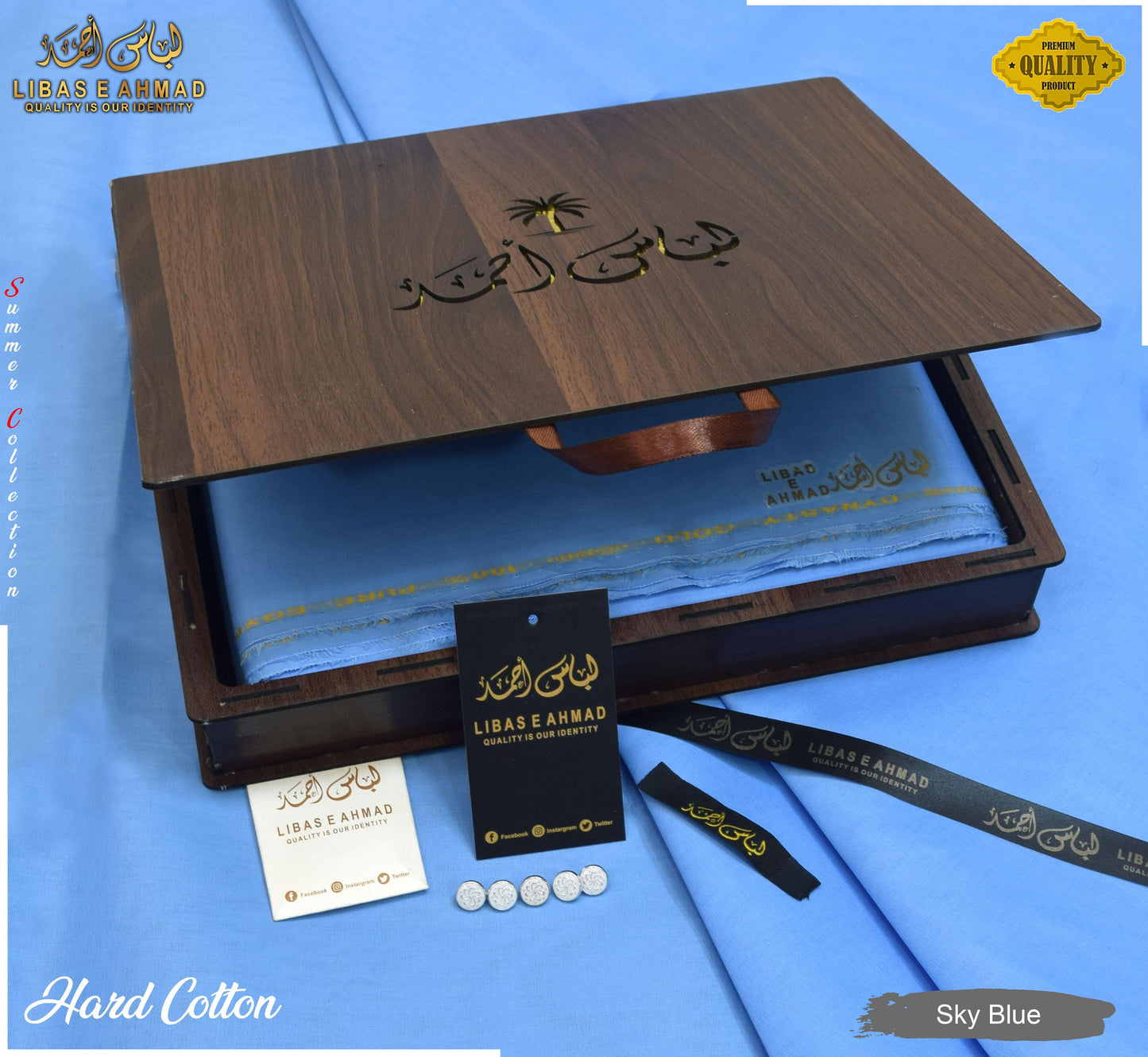 LIBAS e AHMAD EXECUTIVE COTTON (WOODEN BOX PACK SUIT)