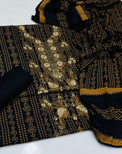 4PC winter Lilan Embroidery Dress