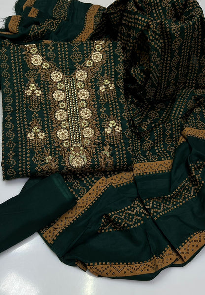 4PC winter Lilan Embroidery Dress