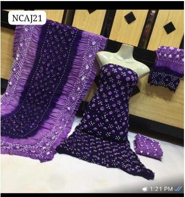 3pc Winter Linen Dress Purple