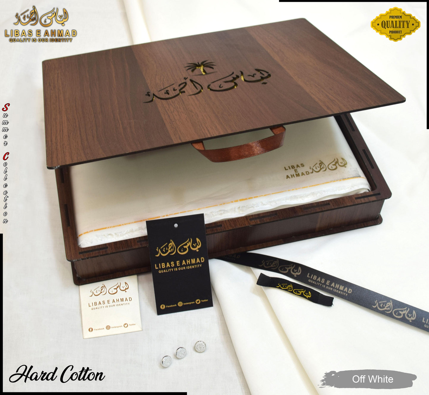 LIBAS e AHMAD EXECUTIVE COTTON (WOODEN BOX PACK SUIT)