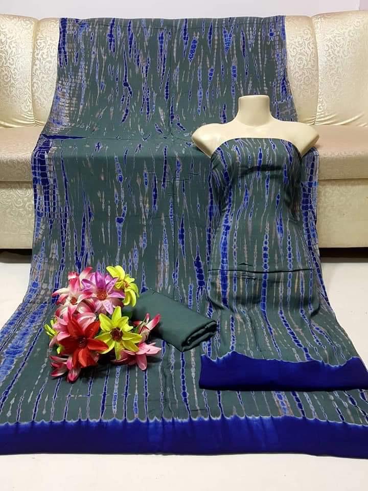 3pc Winter Linen Dress Grey/Blue2