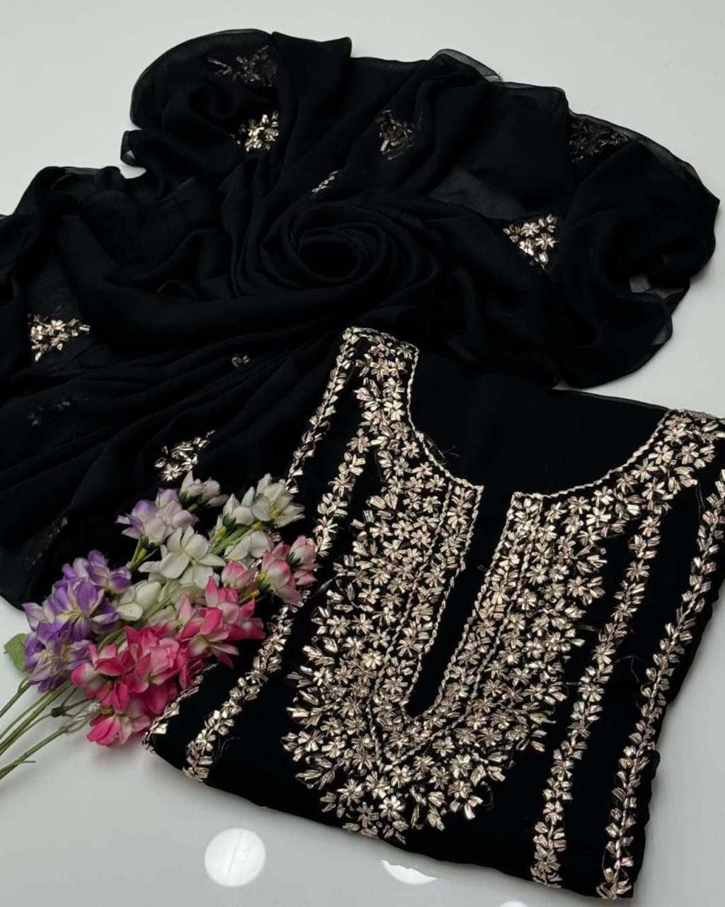 2pc Gotta Work Dress (Shirt & Dupatta)